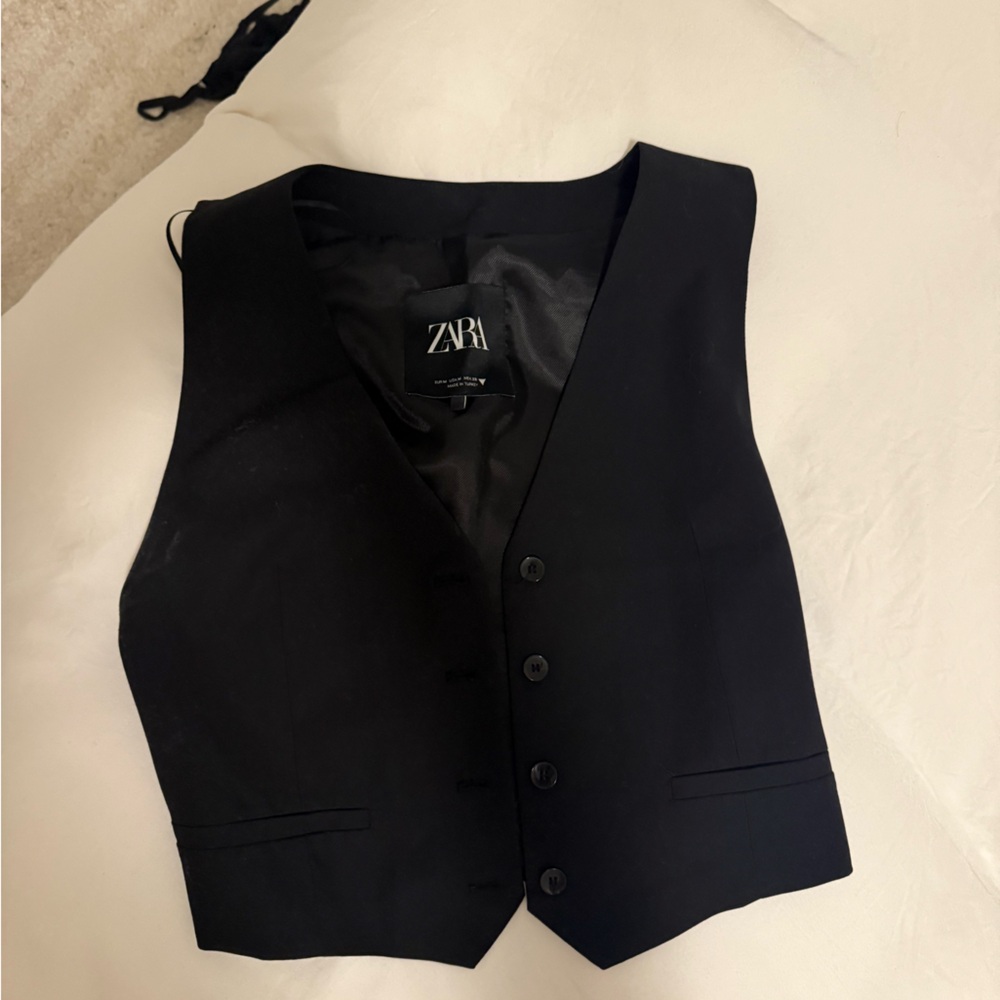 Zara Elegant Black Vest